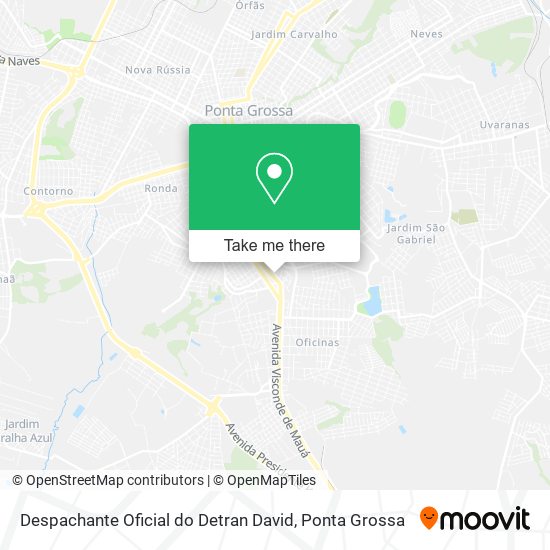 Mapa Despachante Oficial do Detran David