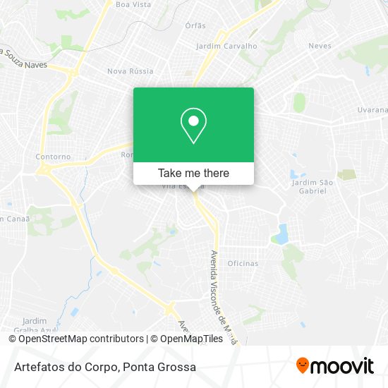 Artefatos do Corpo map