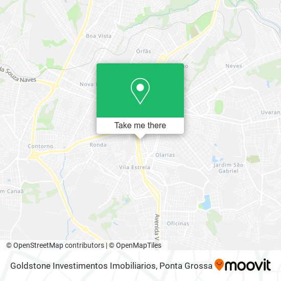 Mapa Goldstone Investimentos Imobiliarios