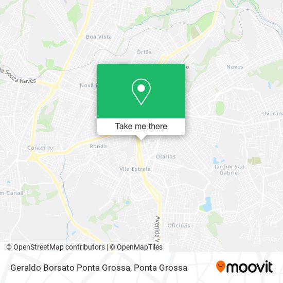Geraldo Borsato Ponta Grossa map