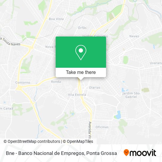 Bne - Banco Nacional de Empregos map