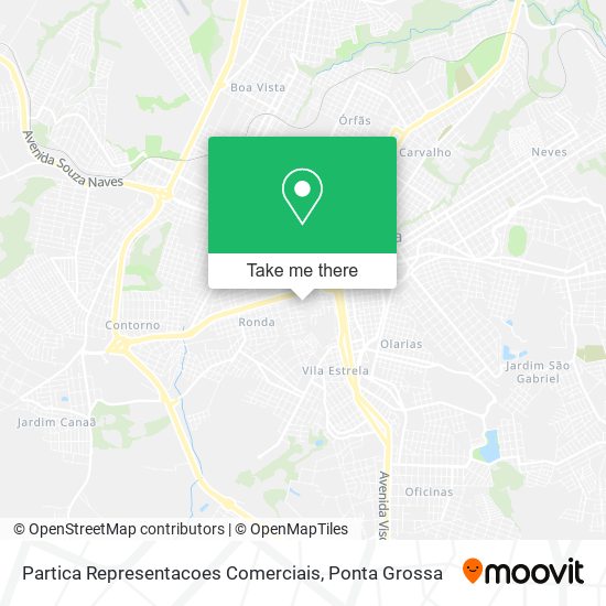 Partica Representacoes Comerciais map