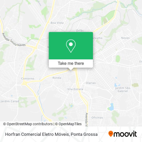 Mapa Horfran Comercial Eletro Móveis