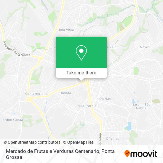 Mercado de Frutas e Verduras Centenario map
