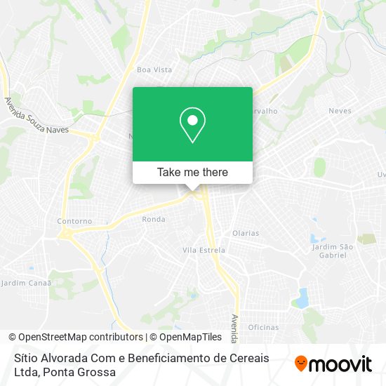 Sítio Alvorada Com e Beneficiamento de Cereais Ltda map