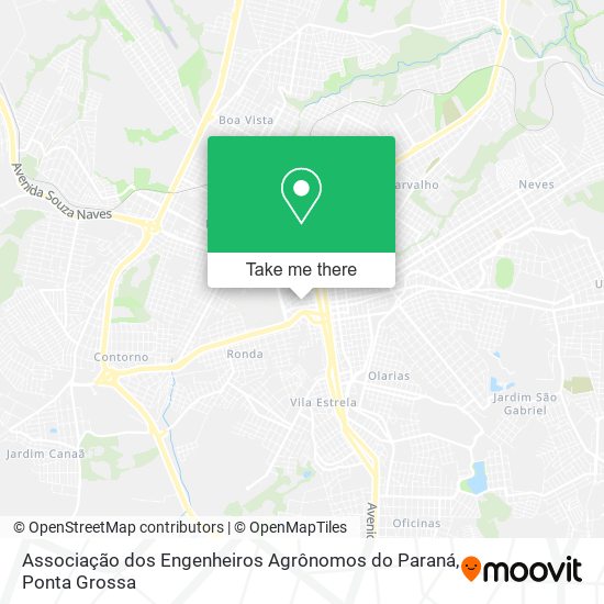 Mapa Associação dos Engenheiros Agrônomos do Paraná