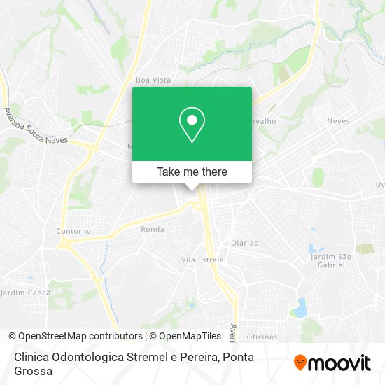 Mapa Clinica Odontologica Stremel e Pereira