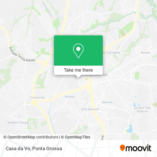 Mapa Casa da Vo