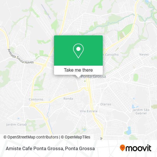 Mapa Amiste Cafe Ponta Grossa