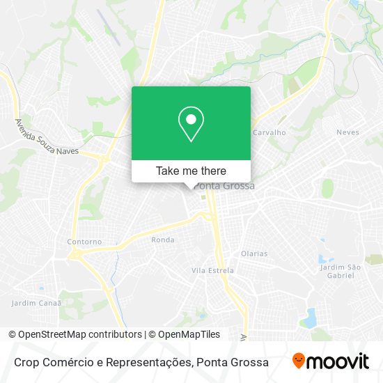 Crop Comércio e Representações map
