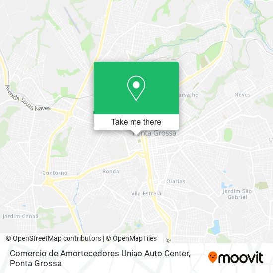 Mapa Comercio de Amortecedores Uniao Auto Center