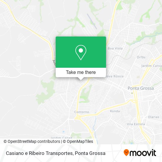 Mapa Casiano e Ribeiro Transportes