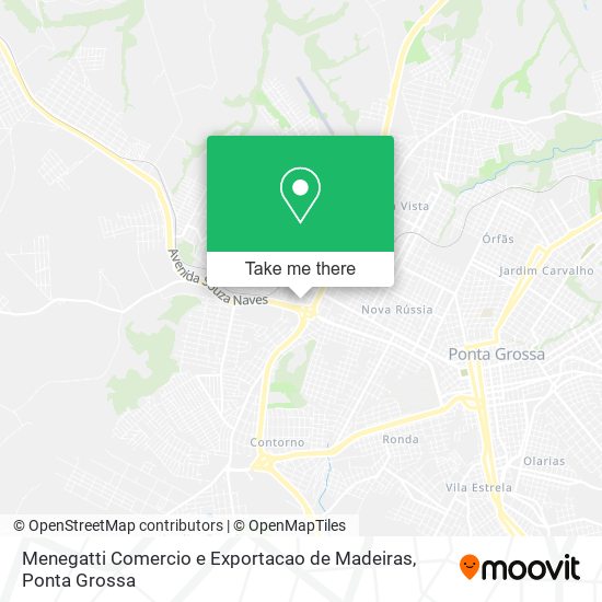 Mapa Menegatti Comercio e Exportacao de Madeiras