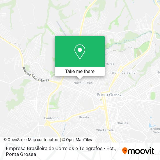 Mapa Empresa Brasileira de Correios e Telégrafos - Ect.