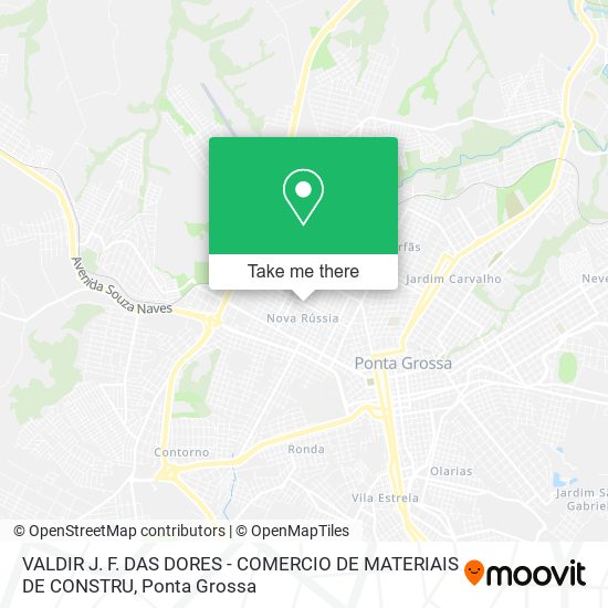 VALDIR J. F. DAS DORES - COMERCIO DE MATERIAIS DE CONSTRU map