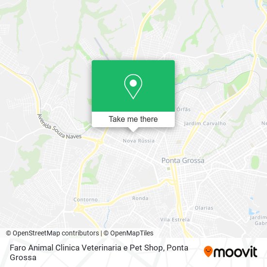 Mapa Faro Animal Clinica Veterinaria e Pet Shop