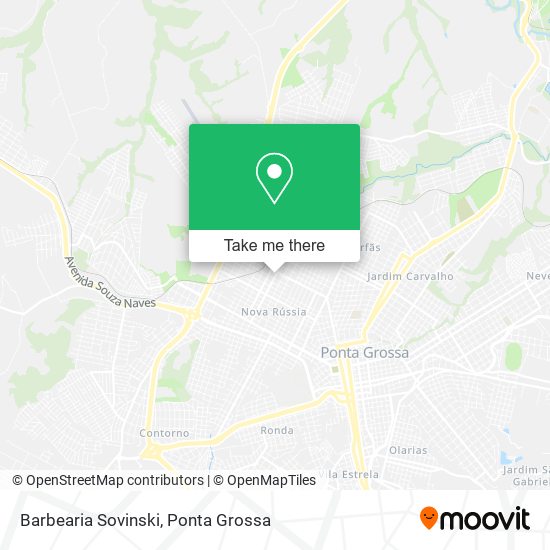 Mapa Barbearia Sovinski