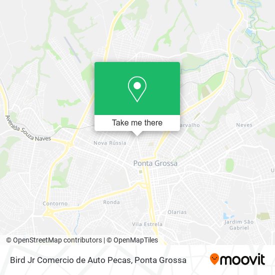 Mapa Bird Jr Comercio de Auto Pecas