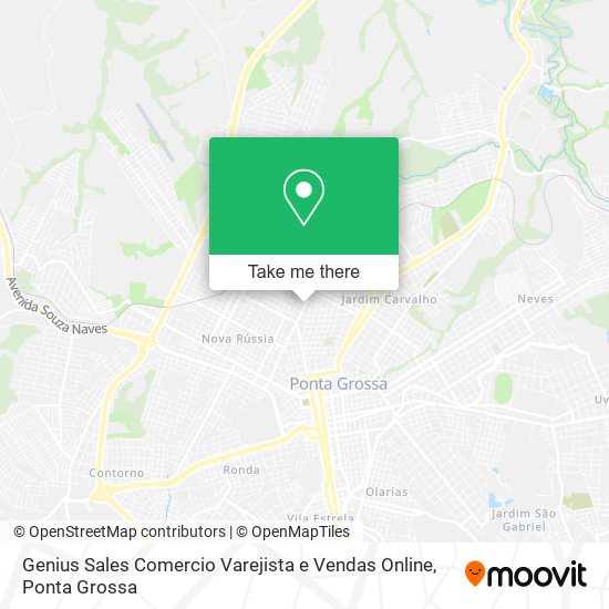 Mapa Genius Sales Comercio Varejista e Vendas Online