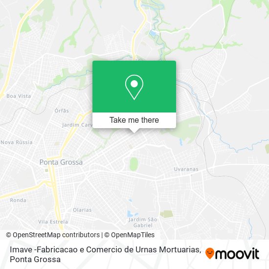 Mapa Imave -Fabricacao e Comercio de Urnas Mortuarias