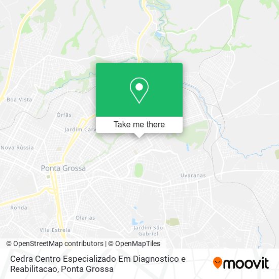 Cedra Centro Especializado Em Diagnostico e Reabilitacao map