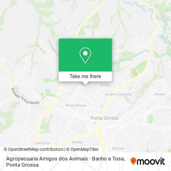 Agropecuaria Amigos dos Animais - Banho e Tosa map