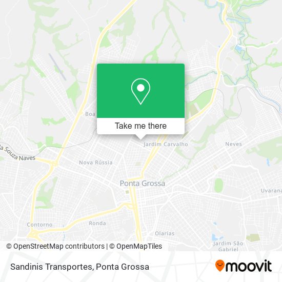 Sandinis Transportes map