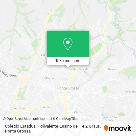 Mapa Colégio Estadual Polivalente-Ensino de 1 e 2 Graus