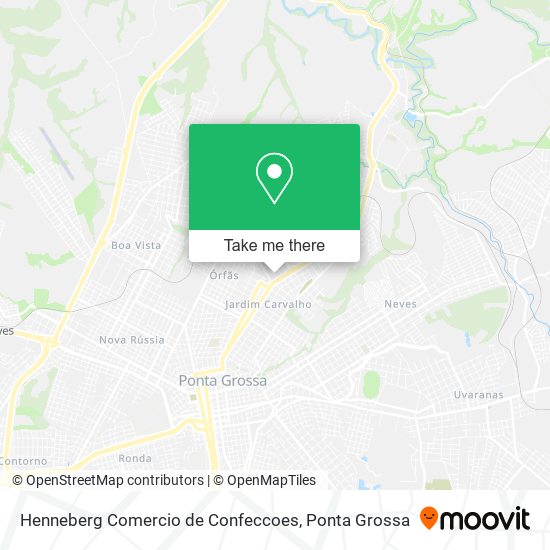 Mapa Henneberg Comercio de Confeccoes