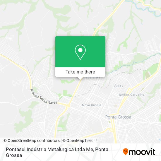 Mapa Pontasul Indústria Metalurgica Ltda Me