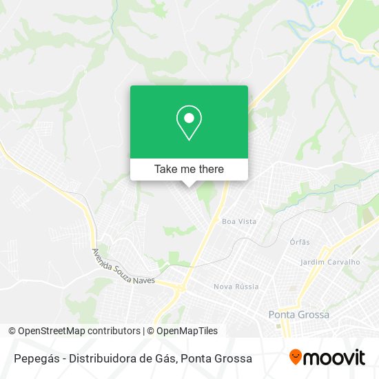 Pepegás - Distribuidora de Gás map