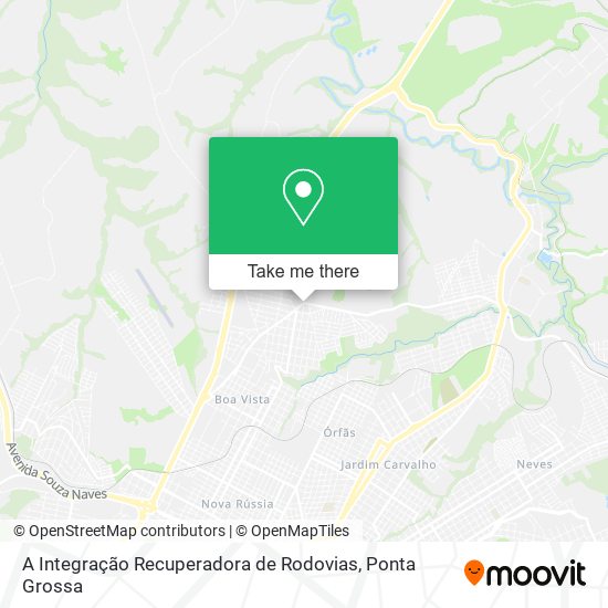 Mapa A Integração Recuperadora de Rodovias