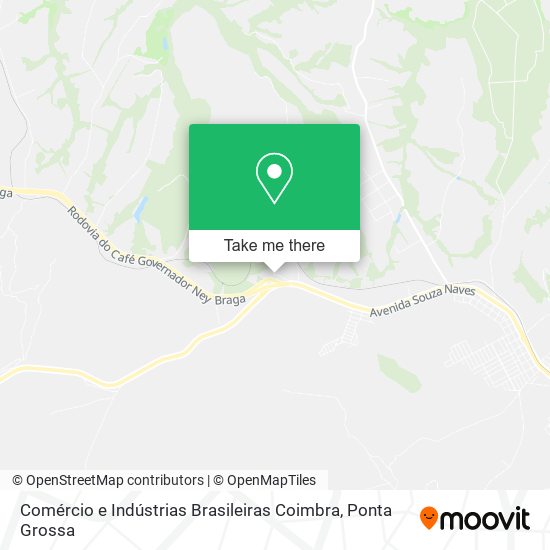 Mapa Comércio e Indústrias Brasileiras Coimbra