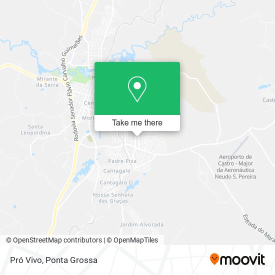 Pró Vivo map