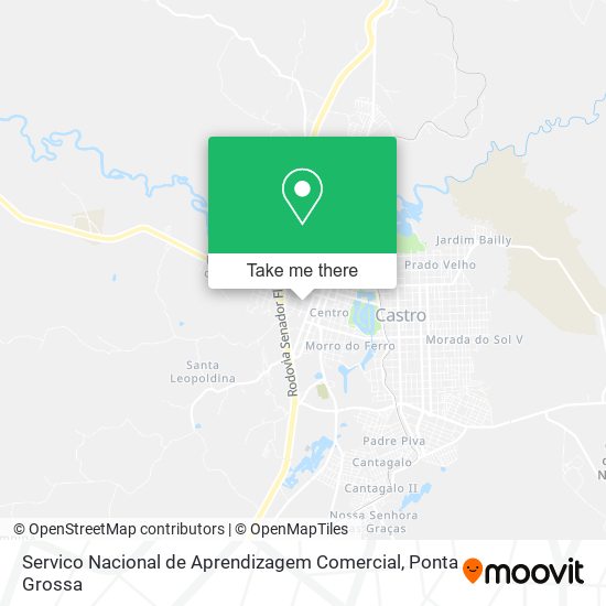 Mapa Servico Nacional de Aprendizagem Comercial