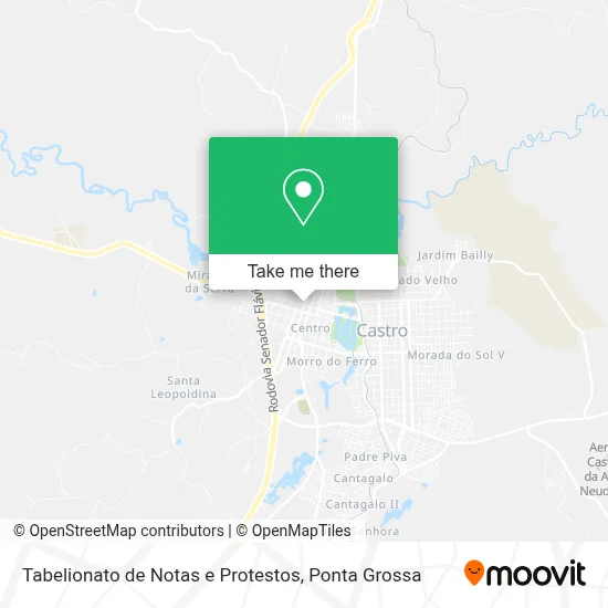 Tabelionato de Notas e Protestos map