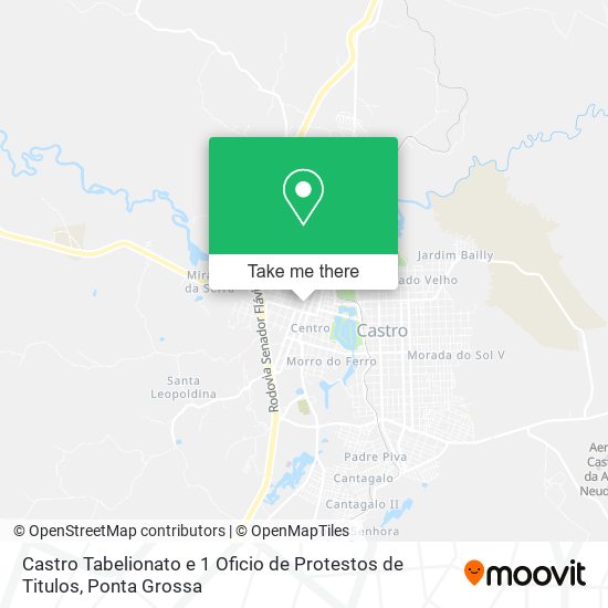 Mapa Castro Tabelionato e 1 Oficio de Protestos de Titulos