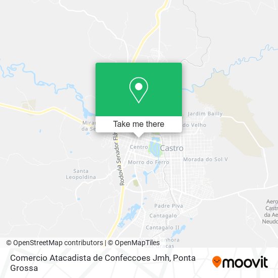 Mapa Comercio Atacadista de Confeccoes Jmh