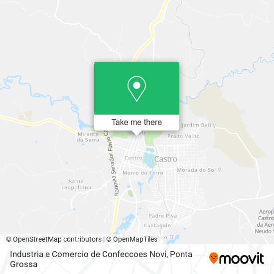 Mapa Industria e Comercio de Confeccoes Novi