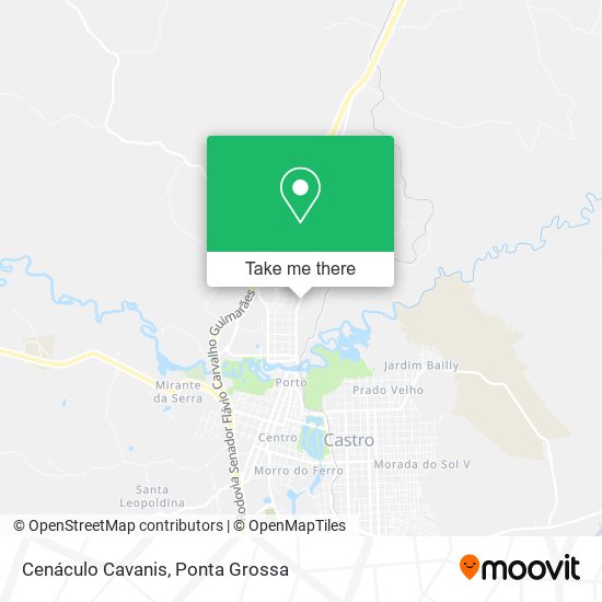Cenáculo Cavanis map