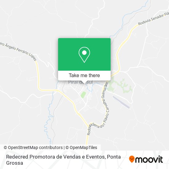 Mapa Redecred Promotora de Vendas e Eventos