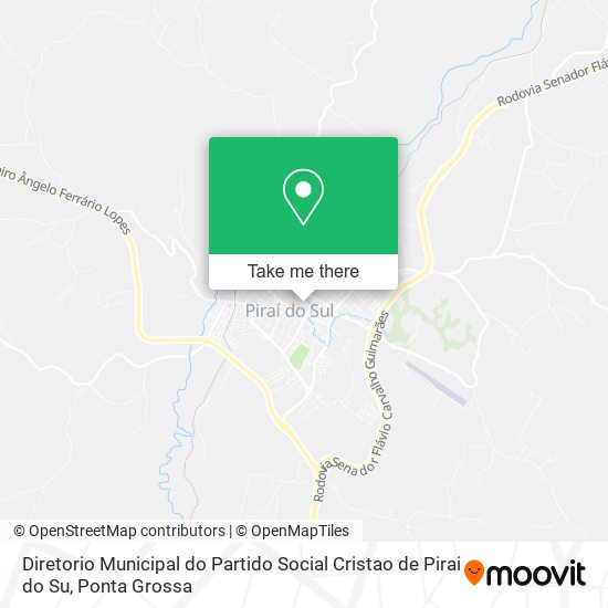 Diretorio Municipal do Partido Social Cristao de Pirai do Su map