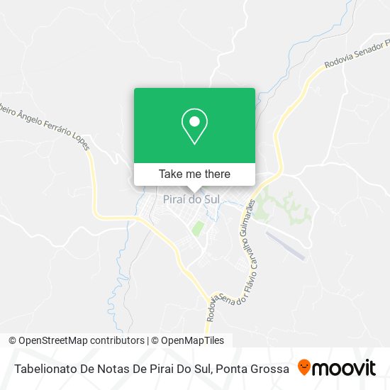 Tabelionato De Notas De Pirai Do Sul map