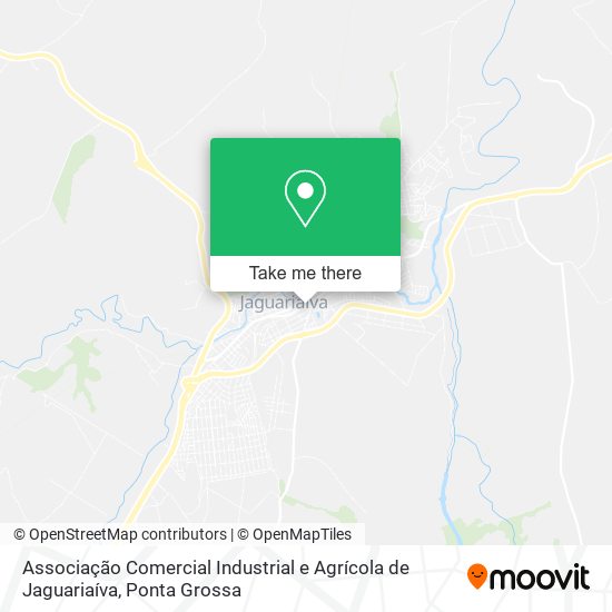 Associação Comercial Industrial e Agrícola de Jaguariaíva map