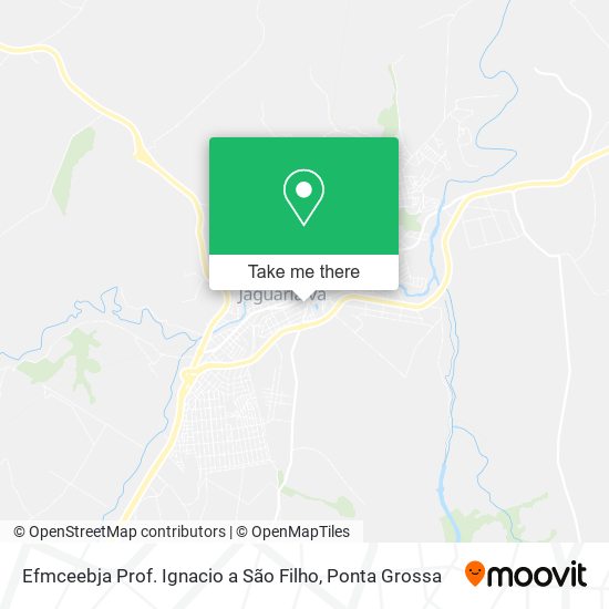 Mapa Efmceebja Prof. Ignacio a São Filho