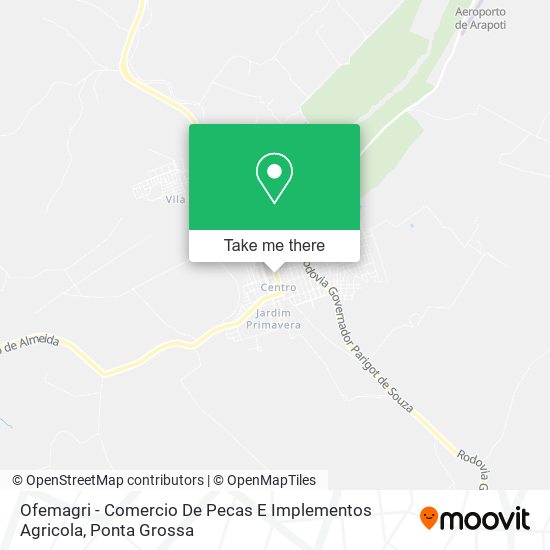 Ofemagri - Comercio De Pecas E Implementos Agricola map