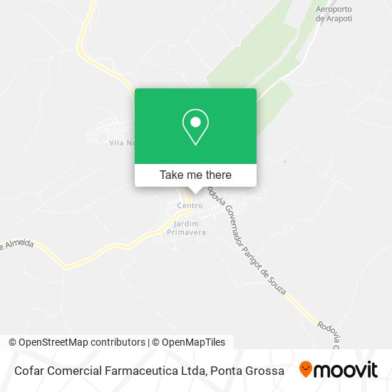Cofar Comercial Farmaceutica Ltda map