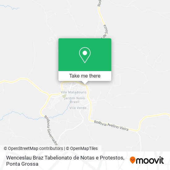 Mapa Wenceslau Braz Tabelionato de Notas e Protestos