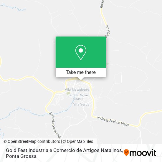 Mapa Gold Fest Industria e Comercio de Artigos Natalinos