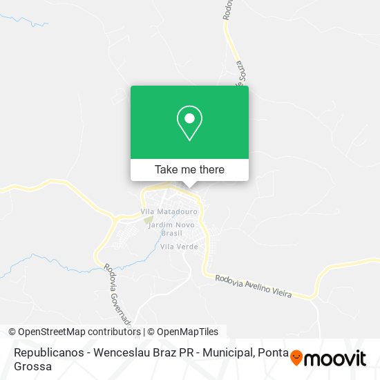 Republicanos - Wenceslau Braz PR - Municipal map